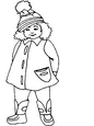 laminas para colorear dibujos del Invierno 09
